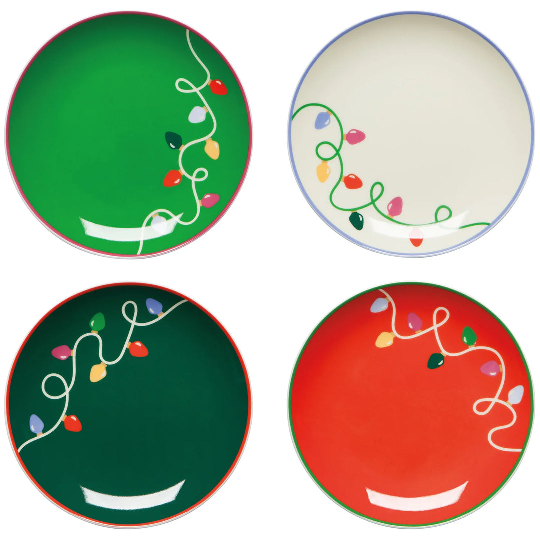 Holiday Glow Christmas Appetizer Plate