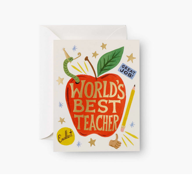 World's Best Teacher Card