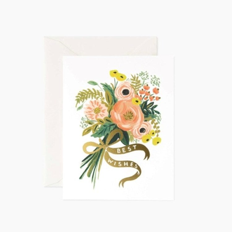 Best Wishes Bouquet Card