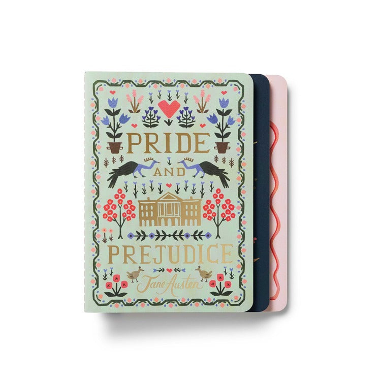 Assorted Set of 3 Jane Austen Notebooks