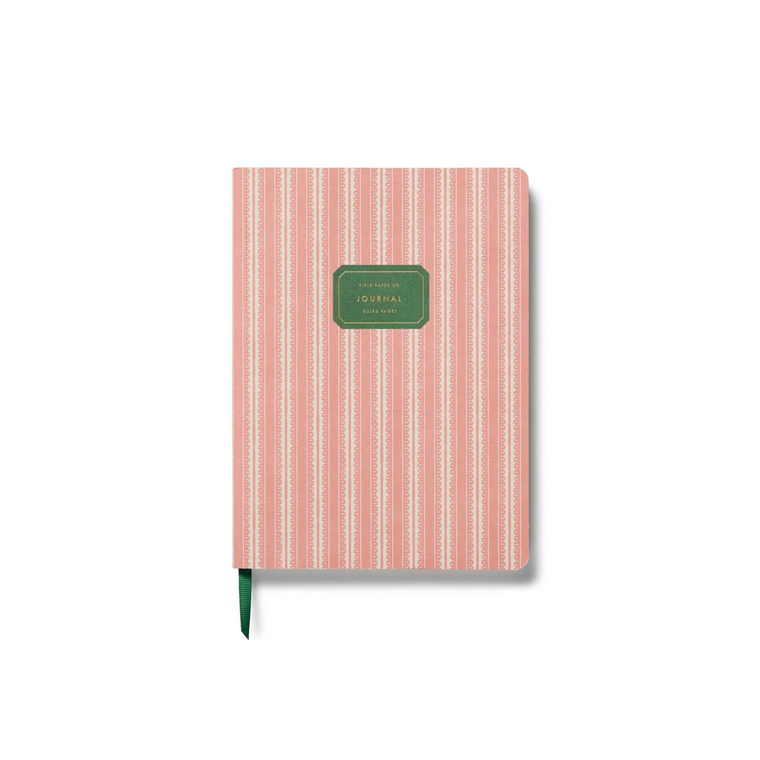 Pinking Stripe Softcover Journal
