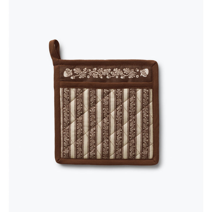 Acorns Stripe Pot Holder
