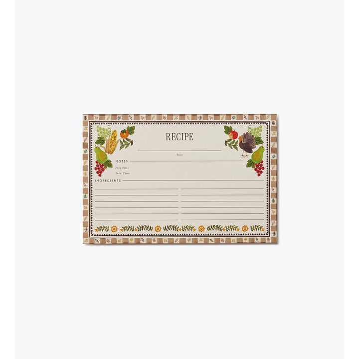 Pack of 12 Harvest Recipe Cards