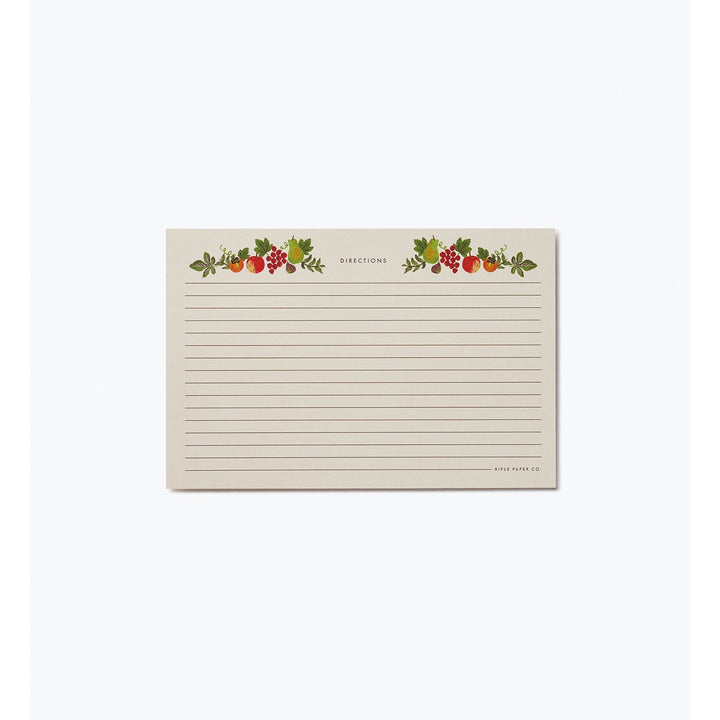 Pack of 12 Harvest Recipe Cards