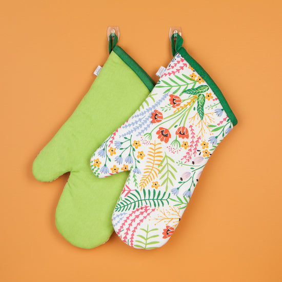 Bouquet Oven Mitts, Set Of 2