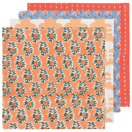 Block Print Napkins Set of 4