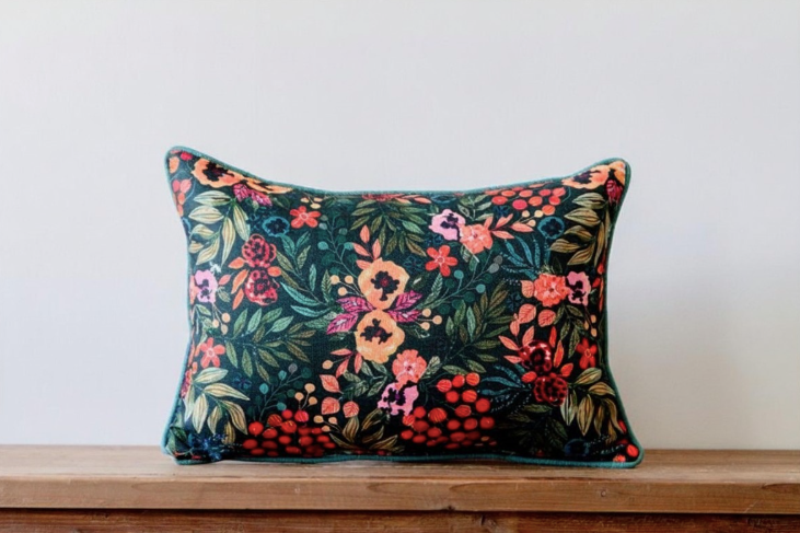 Fall Full Floral Pillow, 20" x 14"