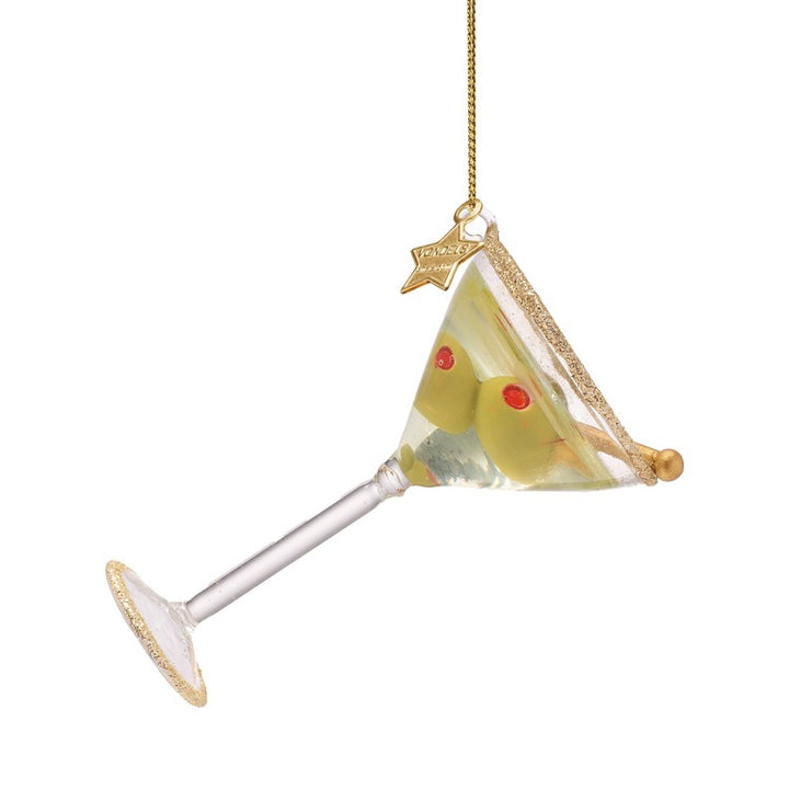 Ornament glass Classic Martini cocktail H3.75"