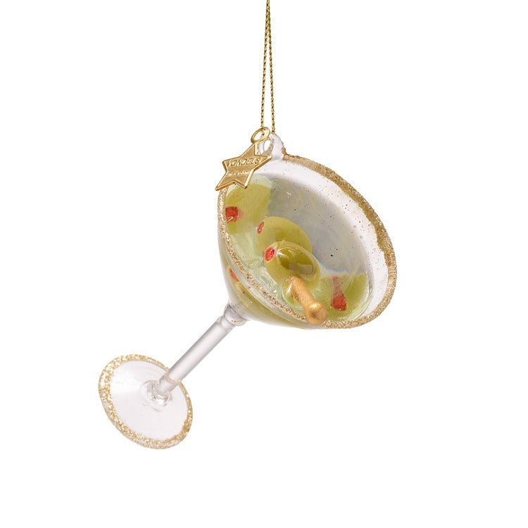 Ornament glass Classic Martini cocktail H3.75"