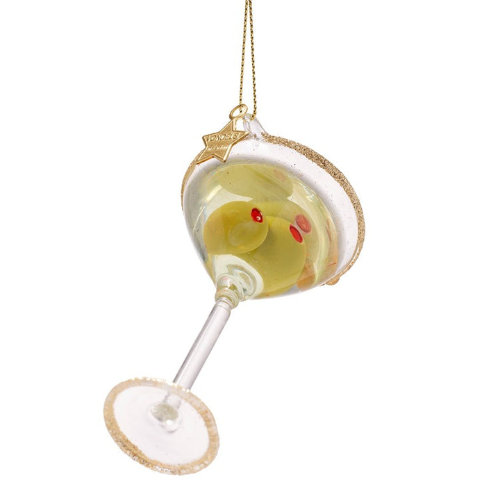 Ornament glass Classic Martini cocktail H3.75"
