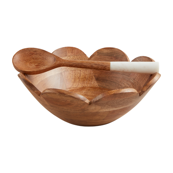 Scalloped Bowl, Natural
