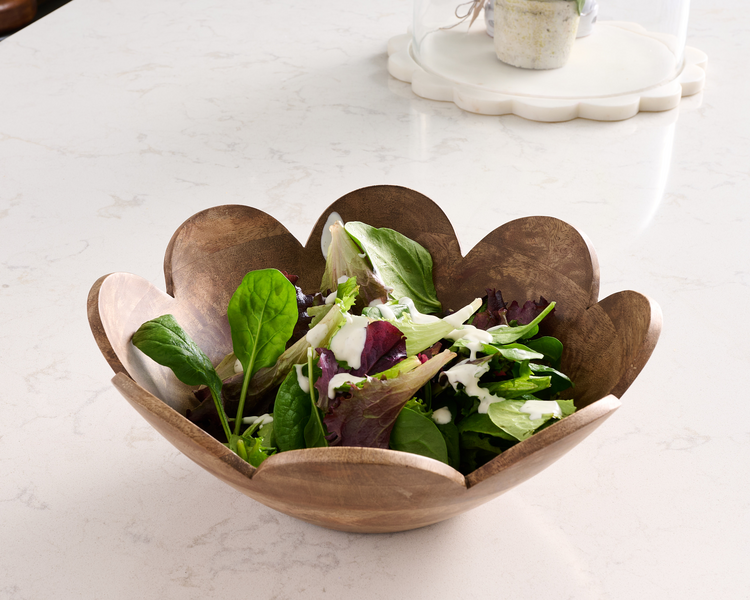 Scalloped Bowl, Natural