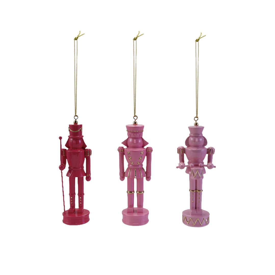 Resin Nutcracker Ornament With Gold Accents
