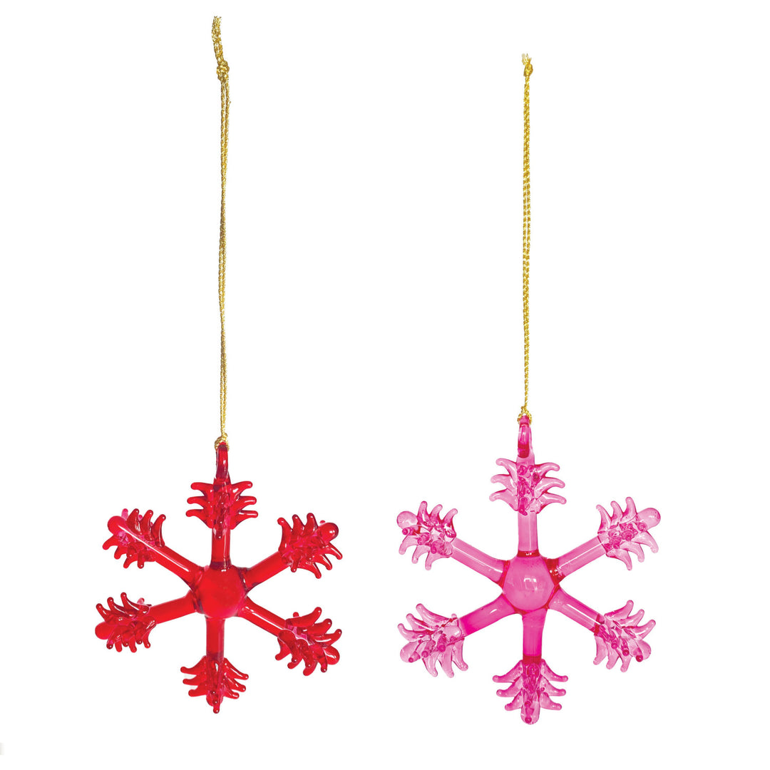 Glass Snowflake Ornament